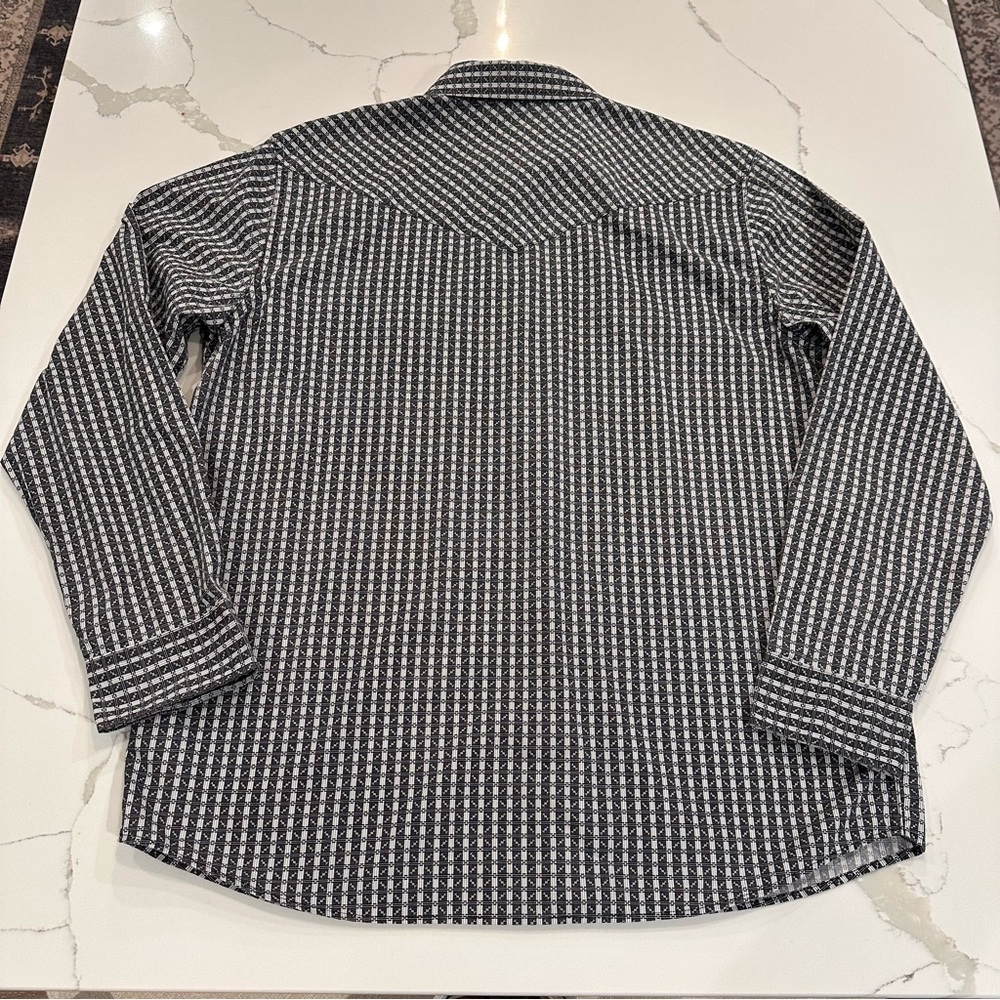 Gibson Trading Co Black Pearl Snap Western Shirt Mens XL Long Sleeve Plaid Rodeo - Picture 4 of 10